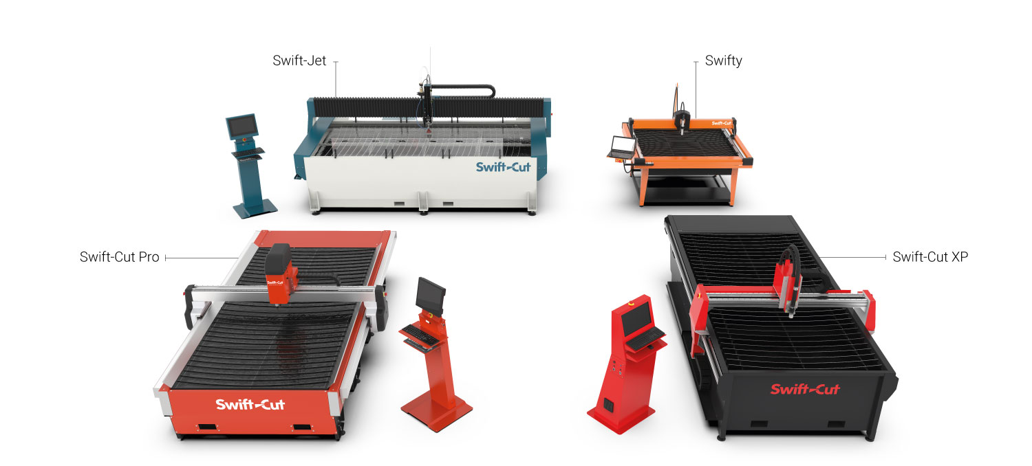 The Swift-Cut machine range - The Swift-Cut Pro, Swift-Cut XP, the Swifty and the Swift Jet